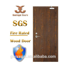 Alta calidad BS476 hotel 60min / 120min puerta de madera a prueba de fuego